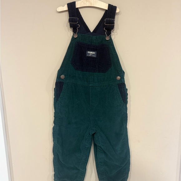 OshKosh B'gosh Green and Black Overalls for Kids - Picture 3 of 5